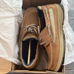 Sperry Tan and Cream Men’s 2-Eye Boat Shoes